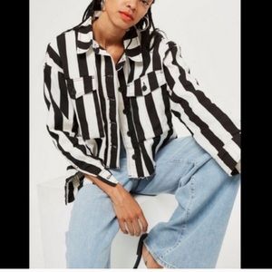 Topshop Striped Jacket